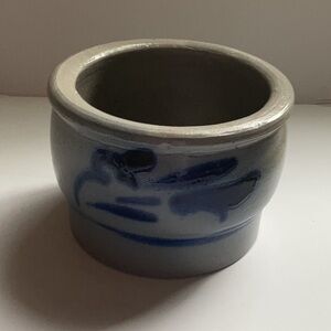 Salt glazed pottery planter..